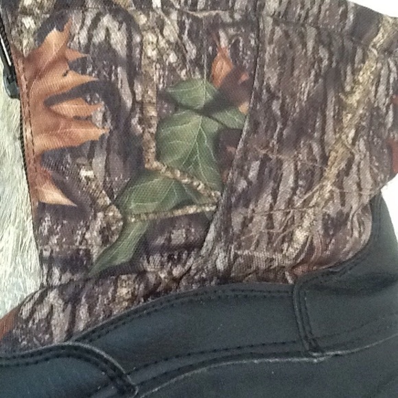 Camouflage Mossy Oak Thinsulate Zip Hunting Boots Sz 7 - Picture 4 of 9